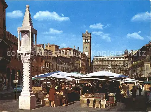 Verona Veneto Piazza Erbe Gemuesemarkt Kat. Verona