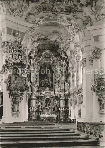 Wies Steingaden Kanzel Chor Wallfahrtskirche ehem. Praemonstratenserkloster Kat. Steingaden