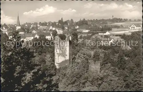 Manderscheid Eifel mit Oberburg Kat. Manderscheid