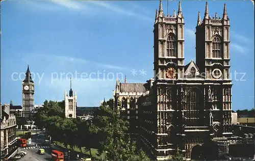 London Westminster Abbey and Big Ben Kat. City of London