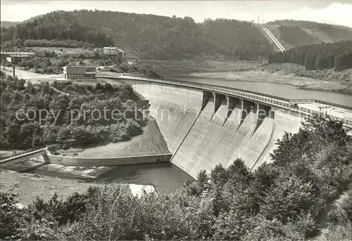 Wendefurth Talsperre Staumauer Kat. Altenbrak