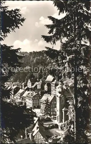 Monschau Durchblick vom Waldrand Kat. Monschau