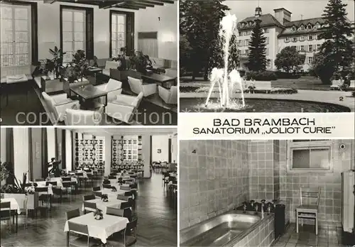 Bad Brambach Sanatorium Joliot Curie Kat. Bad Brambach