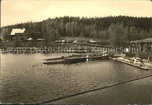 Kriebstein Talsperre Gaststaeaete Bootsanleger Kat. Kriebstein