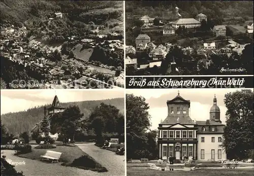 Schwarzburg Thueringer Wald Trippstein Kurpark Kaisersaal Kat. Schwarzburg