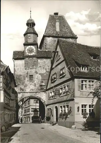 Rothenburg Tauber Markusturm Torbogen Kat. Rothenburg ob der Tauber