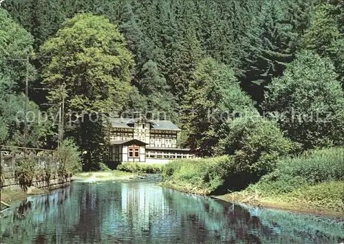 Bad Schandau Hotel Gaststaette Lichtenhainer Wasserfall Kat. Bad Schandau