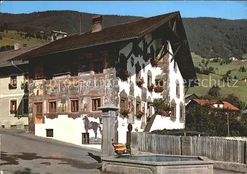 Wenns Pitztal Tirol Platzhaus Brunnen Kat. Wenns