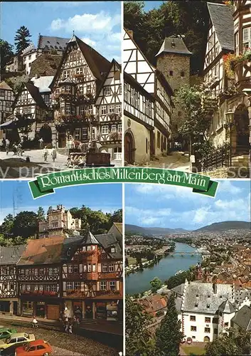 Miltenberg Main Fachwerkhaeuser Stadttor Panorama Kat. Miltenberg