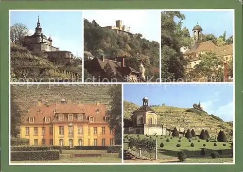 Radebeul Spitzhaus Friedensburg Altfriedstein Schloss Wackerbarths Ruhe Belvedere Jacobstein Kat. Radebeul