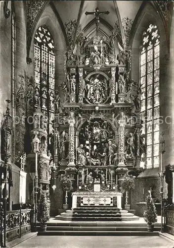 ueberlingen Bodensee St Nikolausmuenster Hochaltar Joerg Zuern 17. Jhdt. Kat. ueberlingen