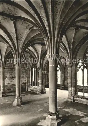 Maulbronn Kloster ehem. Zisterzienserkloster oesterlicher Kreuzgang Kapitelsaal um 1300l Kat. Maulbronn