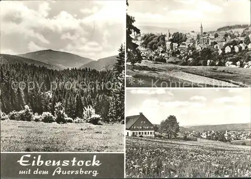 Eibenstock Panorama Auersberg Landschaft Kat. Eibenstock