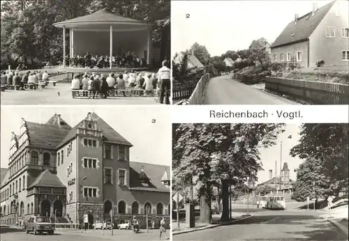 Reichenbach Vogtland Musikpavillon Stadtpark Am Goltzschtalblick Post Bahnhofstr Kat. Reichenbach