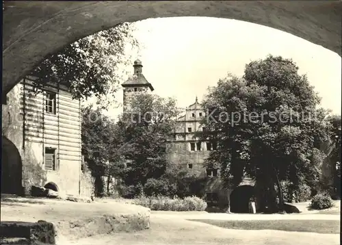 Poessneck Burg Ranis Burghof HO Gaststaette Kat. Poessneck