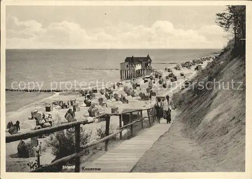 Koserow Ostseebad Usedom Strandpartie Kat. Koserow