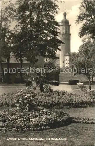 Arnstadt Ilm Schlossgarten Neideckturm Kat. Arnstadt