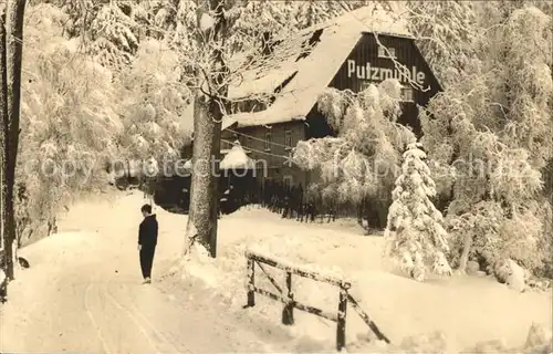 Baerenfels Erzgebirge Oberpoebel Gaststaette Fremdenhof Putzmuehle  Kat. Altenberg