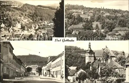 Bad Gottleuba Berggiesshuebel Sanatorium Petrikirche Ernst Thaelmann Strasse Kat. Bad Gottleuba Berggiesshuebel