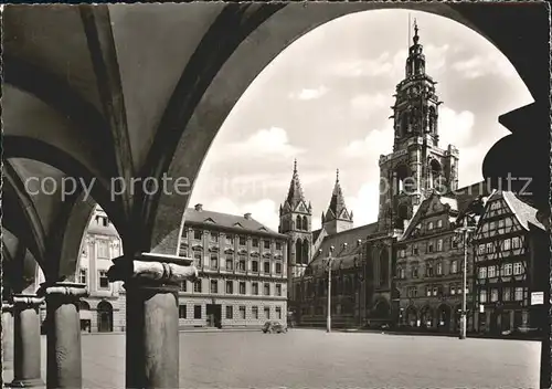 Heilbronn Neckar Marktplatz St. Kilianskirche Palais Kat. Heilbronn