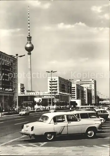 Berlin Karl Marx Allee Fernseh UKW Turm  Kat. Berlin