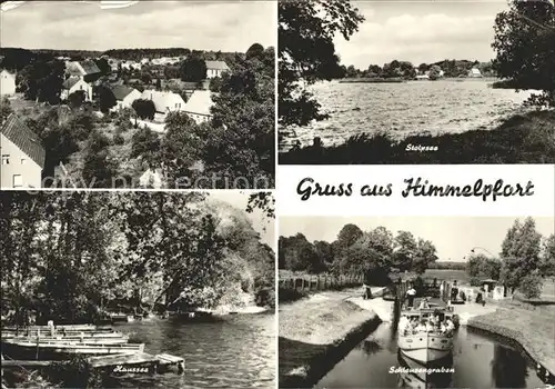 Himmelpfort Stolpsee Haussee Schleusengraben  Kat. Fuerstenberg