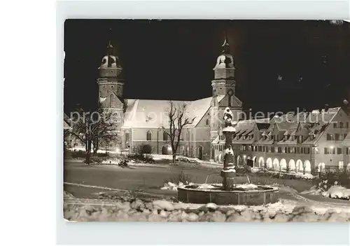 Freudenstadt Marktplatz im Winter Kat. Freudenstadt