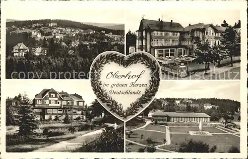 Oberhof Thueringen Panorama Teilansichten Kat. Oberhof Thueringen