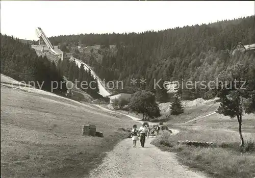 Oberwiesenthal Erzgebirge Sprungschanze Kat. Oberwiesenthal