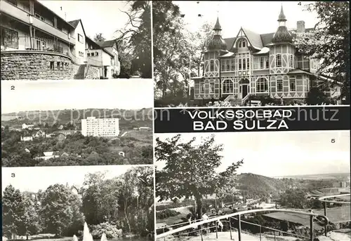 Bad Sulza Kurhaus Wismut Sanatorium Kurpark Inhalatorium Sonnenburgblick Kat. Bad Sulza