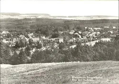 Berggiesshuebel Blick vom Hochstein Kat. Bad Gottleuba Berggiesshuebel