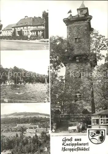 Berggiesshuebel Clubhaus Stadtbad Panoramahoehe Aussichtsturm Kat. Bad Gottleuba Berggiesshuebel