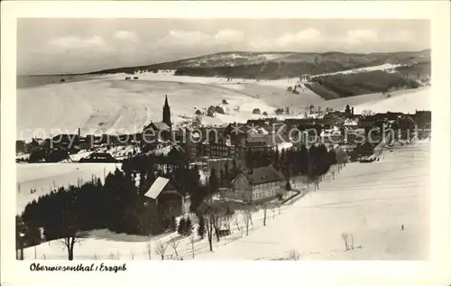 Oberwiesenthal Erzgebirge Panorama Kat. Oberwiesenthal