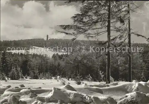 Oberwiesenthal Erzgebirge Panorama mit Fichtelberg Kat. Oberwiesenthal