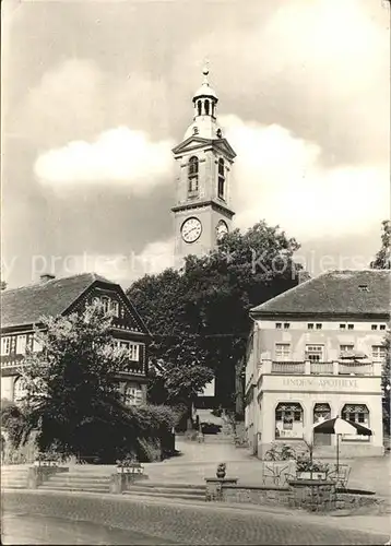 Sohland Spree Markt Linden Apotheke Kirchturm Kat. Sohland Spree