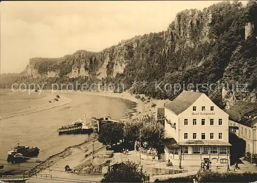 Rathen Saechsische Schweiz Elbepartie Hotel Erbgericht Kat. Rathen Sachsen