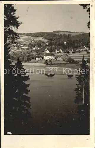 Bleilochtalsperre Gaststaette Gottliebsthal Saaldorf Kat. Schleiz