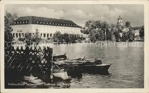 Salzungen Bad Volkssolbad Kurhaus am Burgsee Kat. Bad Salzungen