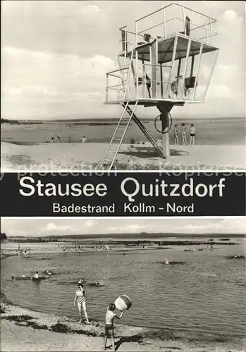 Quitzdorf See Stausee Badestrand Kollm Nord Kat. Quitzdorf See