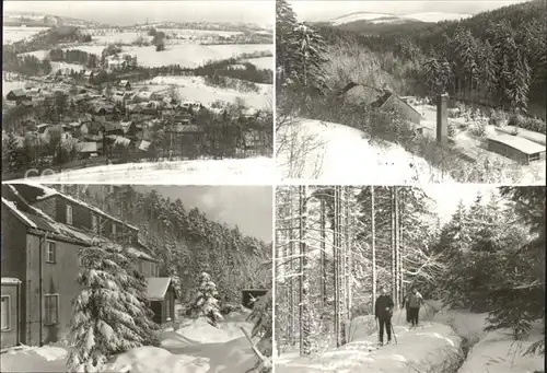 Geising Erzgebirge Erholungsort  am Aschergraben Kat. Geising Osterzgebirge