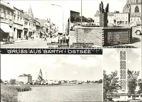 Barth Brunnen am Marktplatz Ernst Thaelmann Strasse Mahn u. Gedenkstaette Kat. Barth