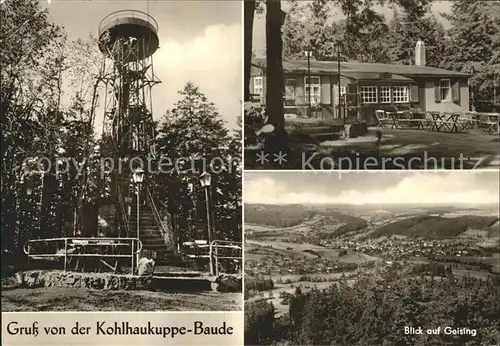 Geising Erzgebirge Kohlhaukuppe Baude Kat. Geising Osterzgebirge