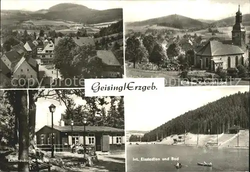 Geising Erzgebirge Kohlhaukuppe Baude Eisstadion Bad Kat. Geising Osterzgebirge