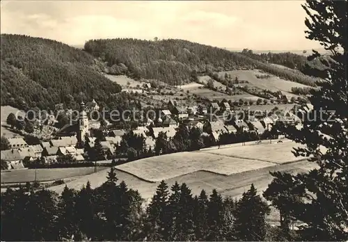 Geising Erzgebirge Teilansicht Kat. Geising Osterzgebirge