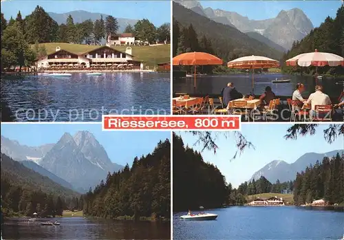 Garmisch Partenkirchen Riessersee See Cafe  Kat. Garmisch Partenkirchen