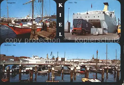 Kiel Oslo Kai Seegarten Bollhoern Kai  Kat. Kiel