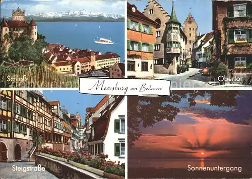 Meersburg Bodensee Obertor Schloss Steigstrasse Kat. Meersburg