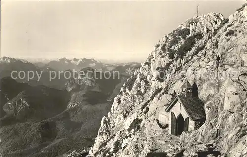 Bad Reichenhall Staufenkapelle Gipfelkreuz Loferer Steinberge Kat. Bad Reichenhall