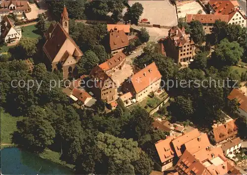 Moegeldorf Fliegeraufnahme Evang. Luth. Kirche  Kat. Nuernberg