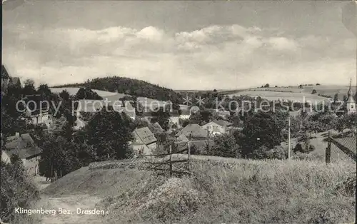 Klingenberg Sachsen Panorama Kat. Pretzschendorf